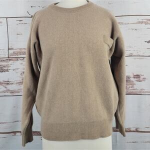 Blarney Woolen Mills Lambswool Sweater Tan Size Large